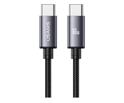 Kabel USAMS Kabel U91 60W USB-C do USB-C 1m stalowy